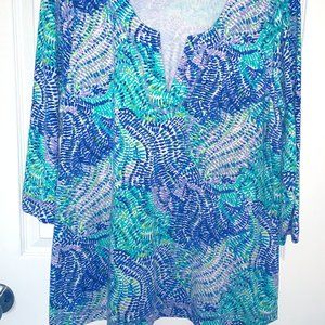 Lilly Pulitzer -- Justina Tunic – Blue Current